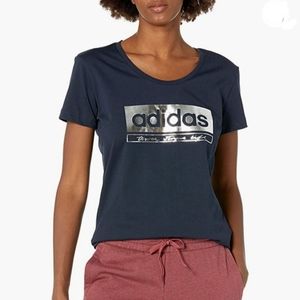 Adidas Women's Foil Graphic Tee (Small) New